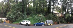 Panoramic view of the property and adjacent lots